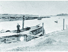「蔵王の蒸気船乗船所」の画像