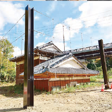 「山古志地域木籠の水没家屋の保存工事完了」の画像