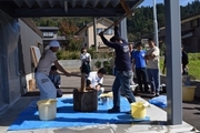 「つきたて餅のふるまい」の画像