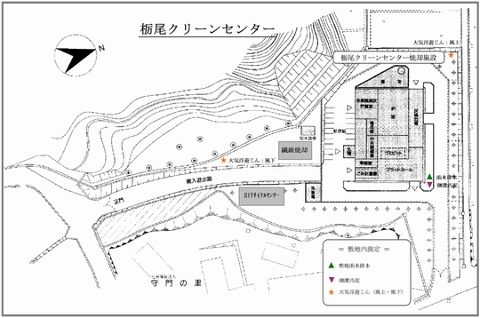 「栃尾クリーンセンター敷地内測定場所」の画像