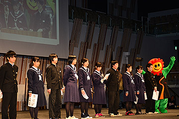 「緑化活動に力を入れている山本中学校」の画像