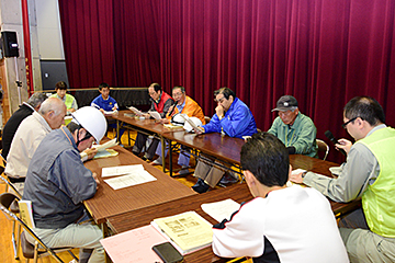 「避難所運営会議の訓練」の画像