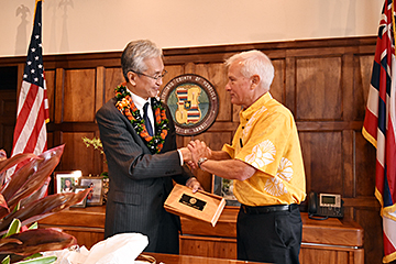 「コールドウェル市長を磯田市長が初めて訪問」の画像
