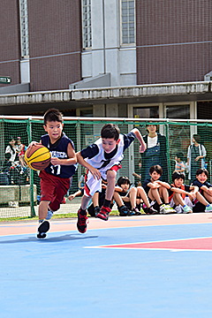 「ミニバスケットボール大会を実施」の画像