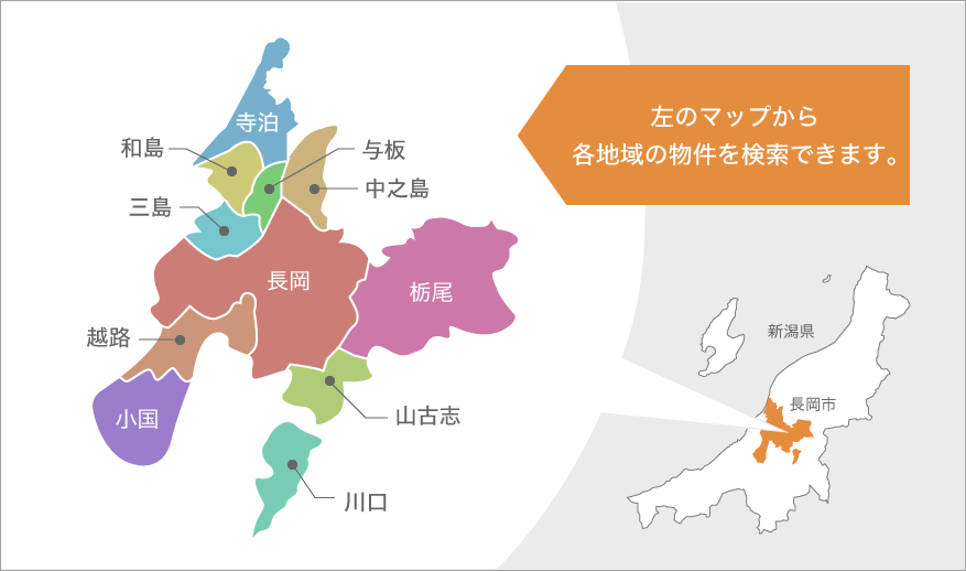 長岡市地図