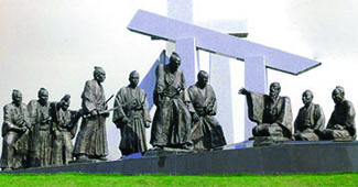 「米百俵の群像」の画像