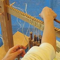 「アンギン編み体験!」の画像