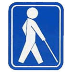 「盲人のための国際シンボルマーク」の画像