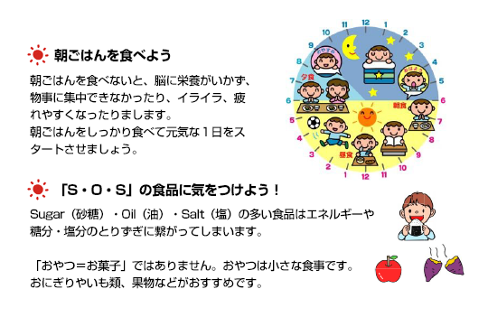 「早寝・早起き・朝ごはん」の画像