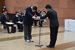 「表彰式の様子（児童・生徒）」の画像