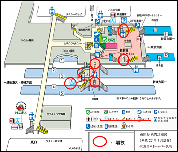 「改良後の長岡駅の構内図」の画像