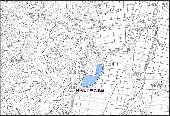 「長岡都市計画（三島地域）　地区計画区域位置図」の画像