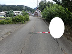 「埋設管直上のくぼみ」の画像