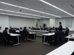 中越地区市議会議長会の様子