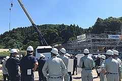 「長岡ニュータウン連絡道路の視察の様子」の画像