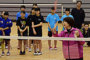 記事「潮田玲子さんがジュニア選手を指導」の画像