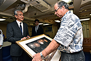 記事「戦艦ミズーリ記念館にお礼の「長岡の花火」を贈呈」の画像