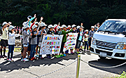 記事「元気でね!長岡生まれのトキを佐渡へ移送」の画像