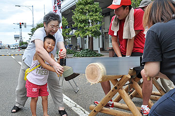 「三島の丸太早切り」の画像