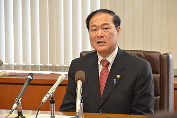 「「長岡を自慢できるまちに」と思いを語る」の画像