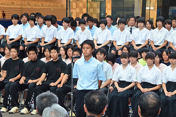 「帝京長岡高校・三田陽介さんが決意表明」の画像