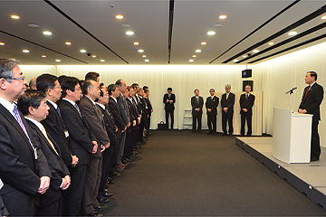 「年度初めの市長の訓示」の画像