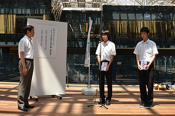 「優勝を目指す意気込みを宣言」の画像