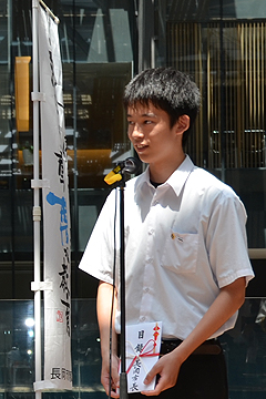 「部長の機械科３年・小林祐太さん」の画像