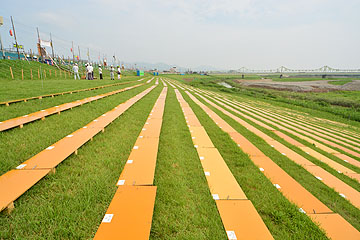 「長岡まつり開催に向け準備中」の画像