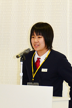 「堤岡中学校１年小黒寧々さん」の画像