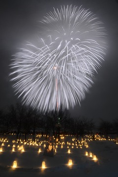 「中越大震災復興10年特別花火」の画像