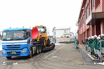 「３台の重機が出動」の画像
