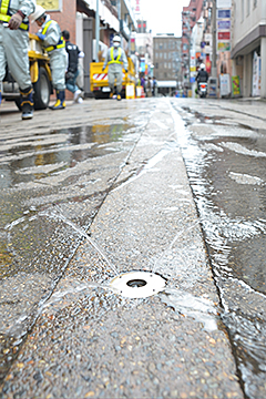 「散水飛距離の目安は20cm以下」の画像