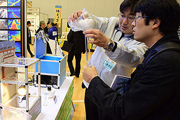 「ヒートパイプで融雪する原理を体験するコーナー」の画像