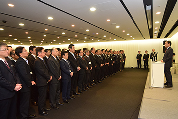 「年度始めの訓示」の画像