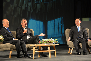「「感謝のつどい」では越後長岡応援団が長岡の魅力を語りました」の画像