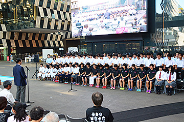 「124人の選手の激励会を、アオーレ長岡で開催」の画像