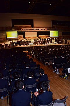 「市内13校約500人が参加した「ながおか夢フェスタ」」の画像