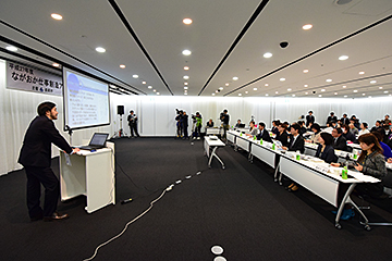 「「ながおか仕事創造アイデア・コンテスト」の公開審査会」の画像