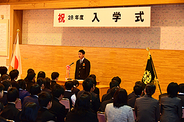 「新入生代表の押味侑一郎さん」の画像