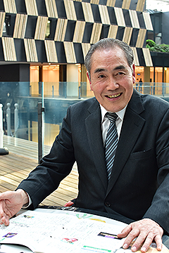「蓬平観光協会の中村忠夫さん」の画像