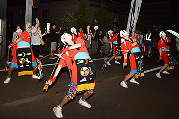 「踊り手は北辰中学校の男子生徒20人程」の画像