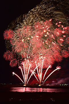 「10周年を記念し花火を打ち上げ」の画像