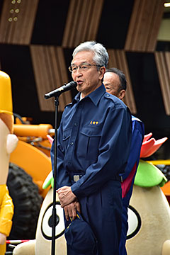 「磯田市長が決意を述べました。」の画像