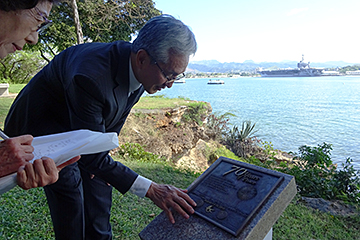 「磯田市長は「市民の世界平和への思いを発信していきます」と語りました」の画像