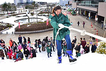 「「雪壁のぼり」にも挑戦」の画像