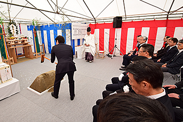 「長岡火力発電所の起工式」の画像