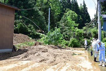 「床上浸水などの被害を受けた川口地域」の画像