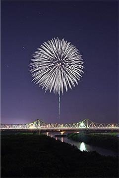 「慰霊の花火「白菊」」の画像