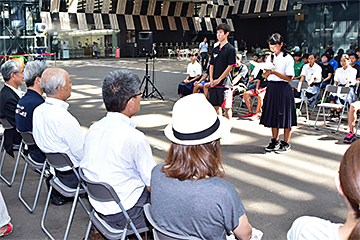 「櫻井優さんと佐藤汀さんが決意を表明」の画像